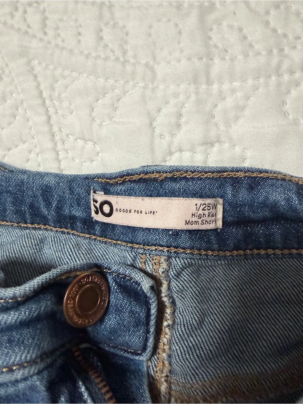 SO Distressed Dark Blue Denim Jean Shorts